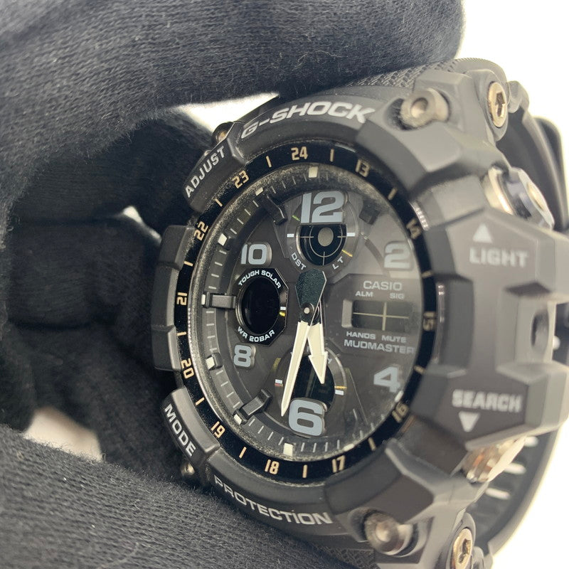 【中古品】【メンズ】 CASIO カシオ G-SHOCK MASTER OF G-LAND MUDMASTER GWG-100-1AJF TOUGHSOLAR ジーショック マッドマスター タフソーラー 腕時計 196-241108-yo-16-tei カラー:ブラック 万代Net店