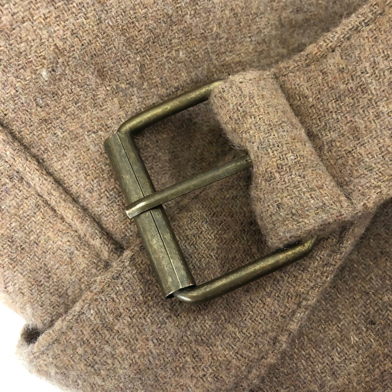 【中古品】【メンズ】 BLACK KAVIAR ブラックキャビア BOA COLLAR WOOL COAT ボアカラー ウールコート アウター 145-250117-kk-01-tei サイズ:S カラー:ブラウン 万代Net店