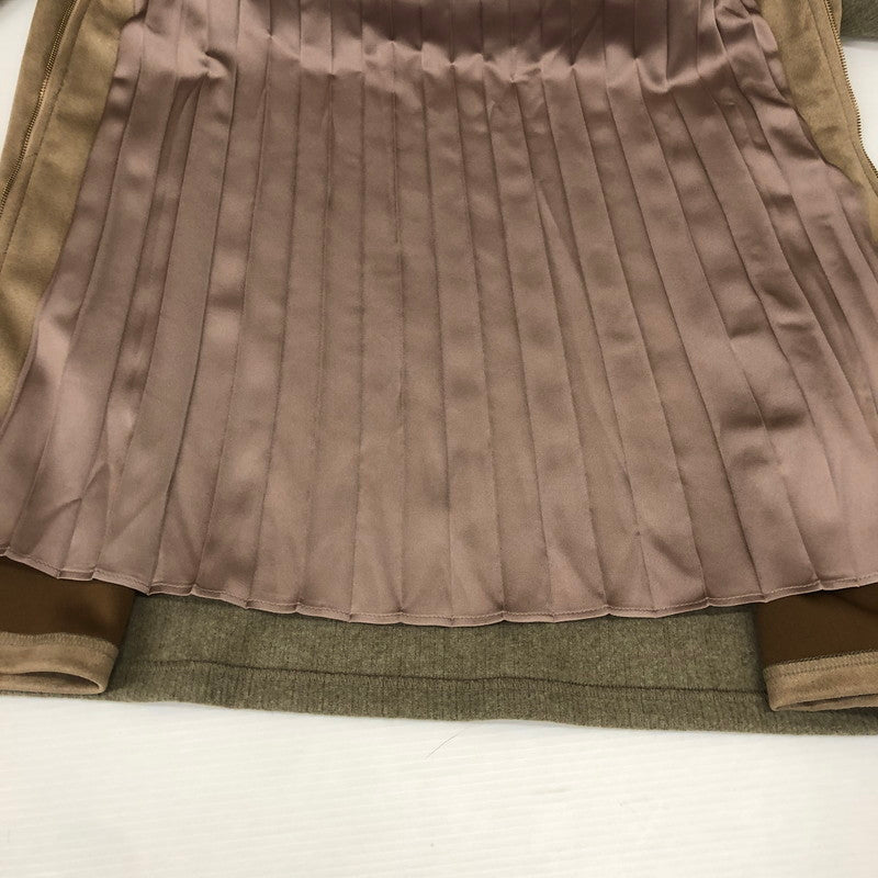 【中古美品】【レディース】 ガリャルダガランテ SUEDE COMBI ONEPIECE スエード コンビ ワンピース トップス 168-241211-kk-28-tei サイズ:F カラー:グレー/ブラウン 万代Net店