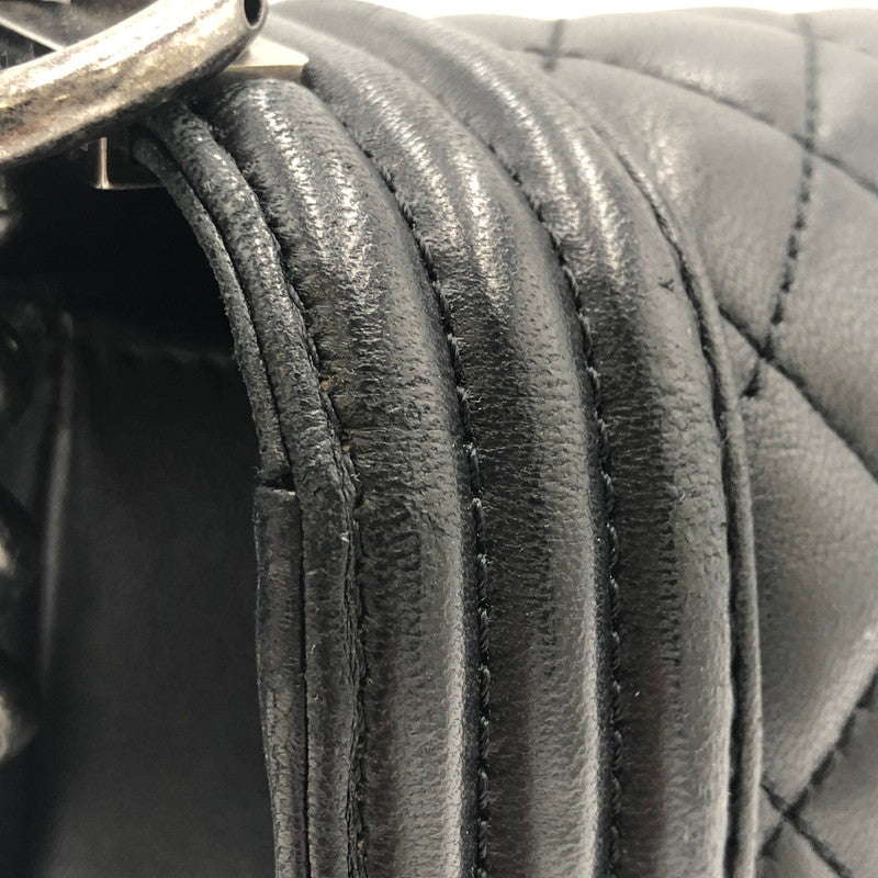 【中古品】【レディース】 CHANEL シャネル BOY CHANEL CAVIAR SKIN CHAIN SHOULDER BAG A67086 ボーイシャネル キャビアスキン チェーンショルダーバッグ 25/23番台 180-241217-kk-16-tei カラー:ブラック 万代Net店