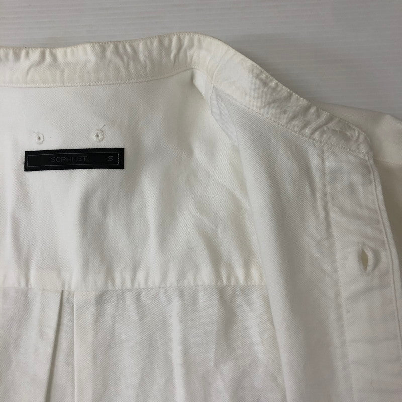 【中古品】【メンズ】 ソフネット 21AW BAGGY BAND COLLAR SHIRT SOPH-212040 バギー バンドカラーシャツ 長袖 トップス 142-250209-kk-14-tei サイズ:S カラー:ホワイト 万代Net店