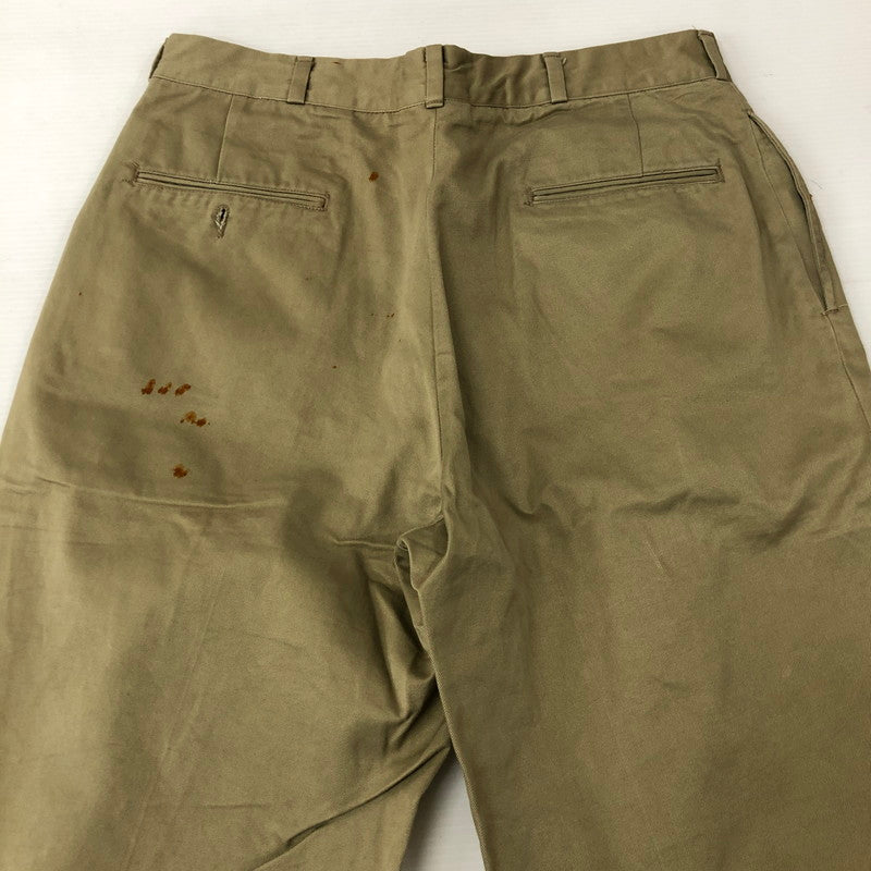 【現状渡し品】【メンズ】 U.S.ARMY アメリカ軍 60's CHINO TROUSERS VINTAGE 60年代 チノトラウザーズ ボトムス ヴィンテージ ミリタリーパンツ 156-250204-kk-19-tei サイズ:34 カラー:カーキ 万代Net店