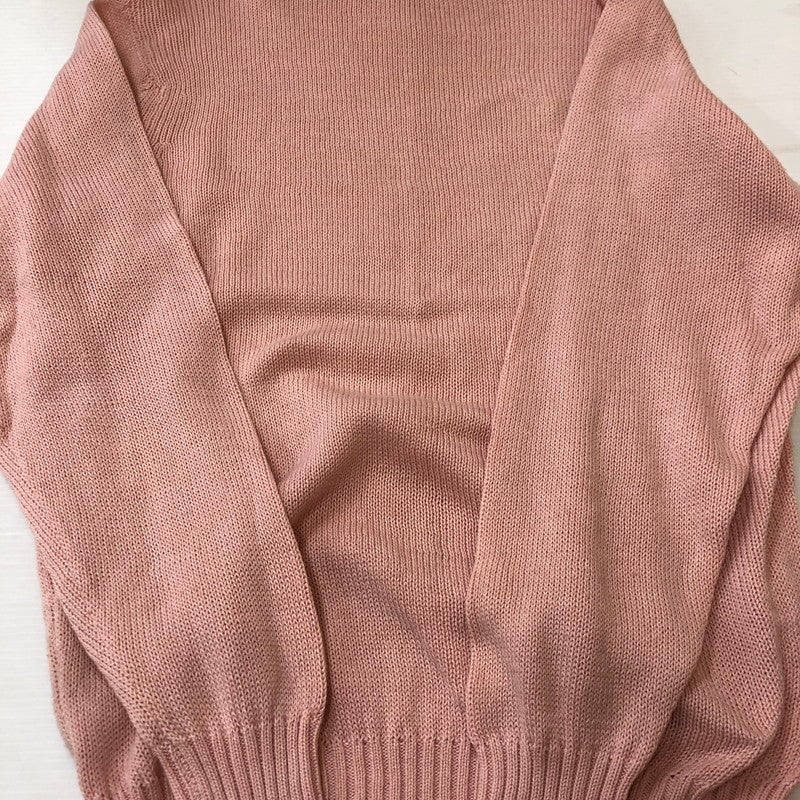 【中古品】【メンズ/レディース】 BYFORD バイフォード 80's COTTON SWEATER VINTAGE 80年代 コットン セーター トップス 145-250309-kk-12-tei サイズ:L カラー:ピンク 万代Net店