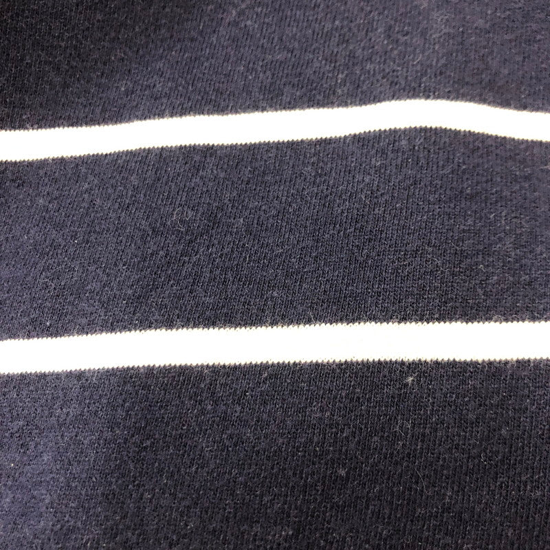 【中古品】【メンズ】 ポロバイラルフローレン PULLOVER BORDER PARKA プルオーバー ボーダー パーカー 長袖 トップス 147-250621-yo-23-tei サイズ:L カラー:ネイビー 万代Net店