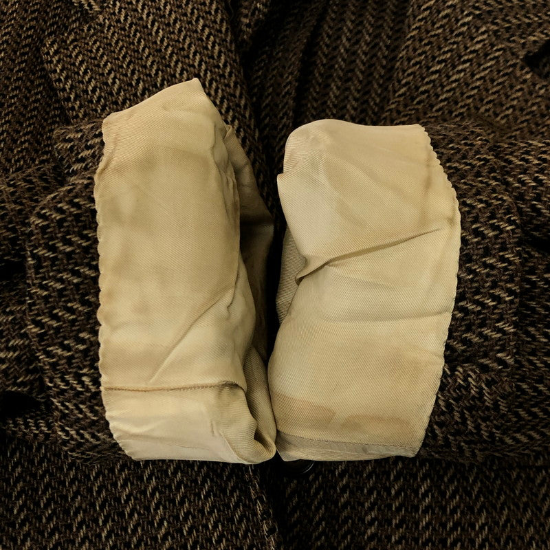 【中古品】【メンズ】 Brooks Brothers ブルックスブラザーズ HARRIS TWEED JACKET ハリス ツイード ジャケット ライトアウター 147-251021-ks-19-tei サイズ:不明 カラー:ブラウン 万代Net店