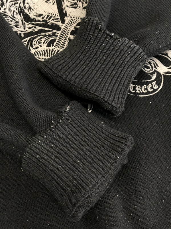 【中古品】【メンズ】 SUPPLIER サプライヤー SNAKE EMBLEM KNIT スネーク エンブレム ニット 142-261003-AS-27-hon サイズ:M カラー:ブラック 万代Net店