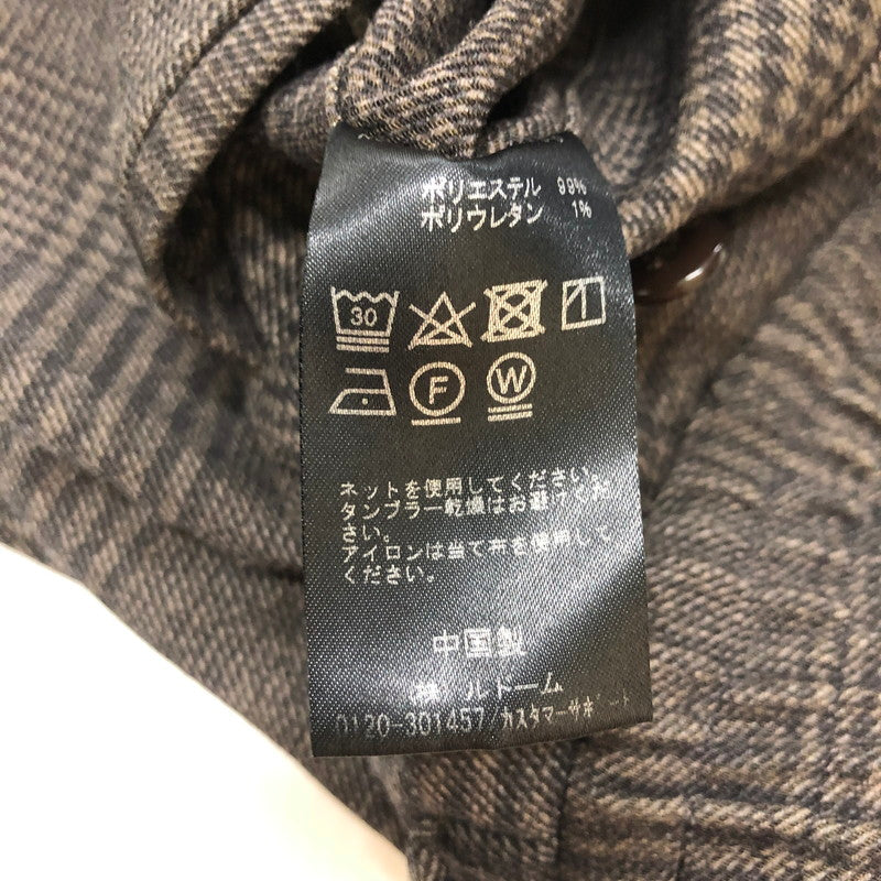 【中古品】【メンズ】 EDIFICE エディフィス CHECK SET UP SUIT 18-010-300-2005-3-0 チェック セットアップ スーツ ジャケット パンツ 147-260816-kk-19-hon サイズ:44 カラー:ブラウン 万代Net店