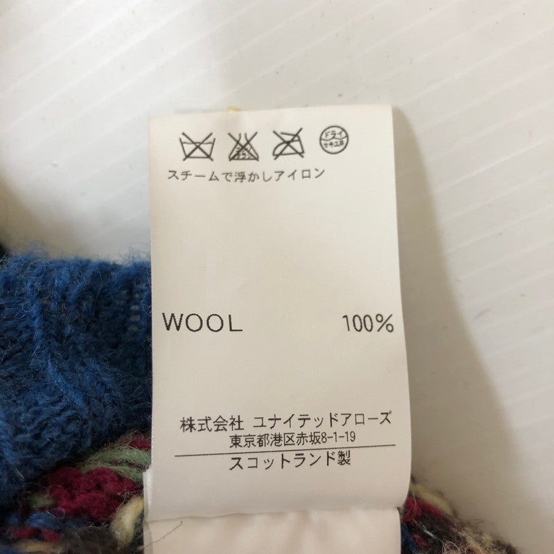 【中古品】【メンズ】 JAMIESON’S ジャミーソンズ WOOL KNIT VEST 1218-499-0064 ウールニットベスト トップス 145-250307-kk-16-tei サイズ:L カラー:ブルー 万代Net店