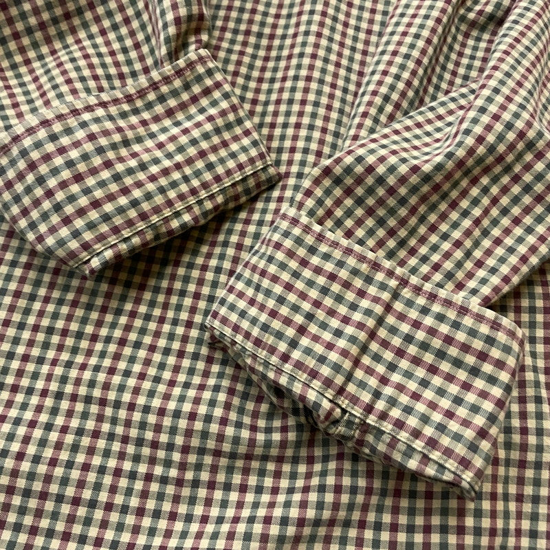 【中古品】【メンズ】 POLORALPHLAUREN ポロラルフ ローレン 90’s BAND COLLAR SHIRT 90年代 バンド カラー シャツ 長袖 トップス 147-260714-sa-10-tei サイズ:XXL カラー:チェック 万代Net店