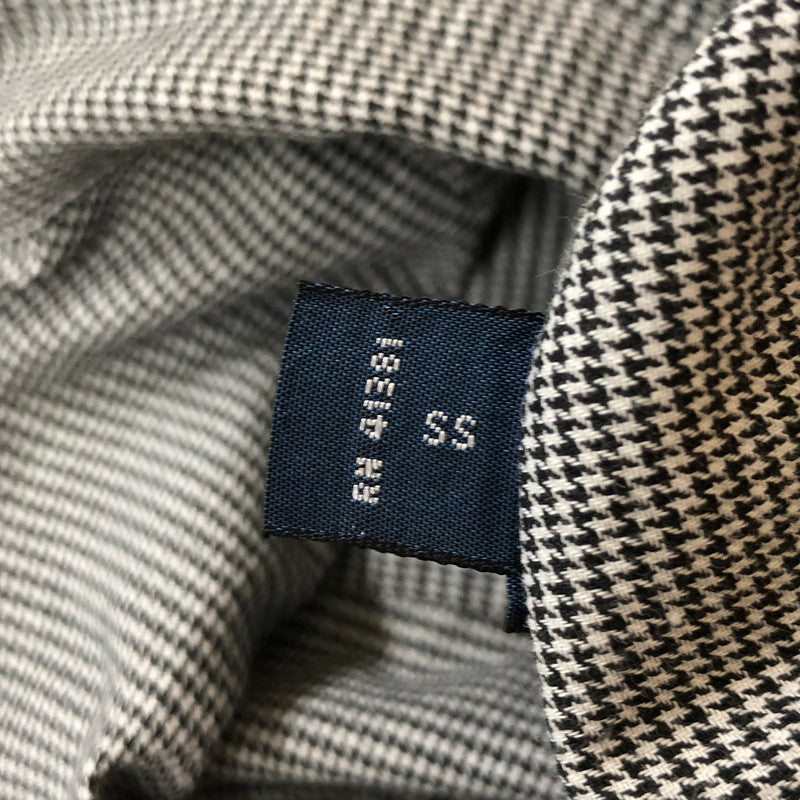 【中古品】【メンズ】 90's L/S HOUNDSTOOTH B.D SHIRT 90年代 ロングスリーブ 千鳥格子 ボタンダウンシャツ 長袖 トップス 147-250306-kk-42-tei サイズ:16.5 カラー:グレー 万代Net店