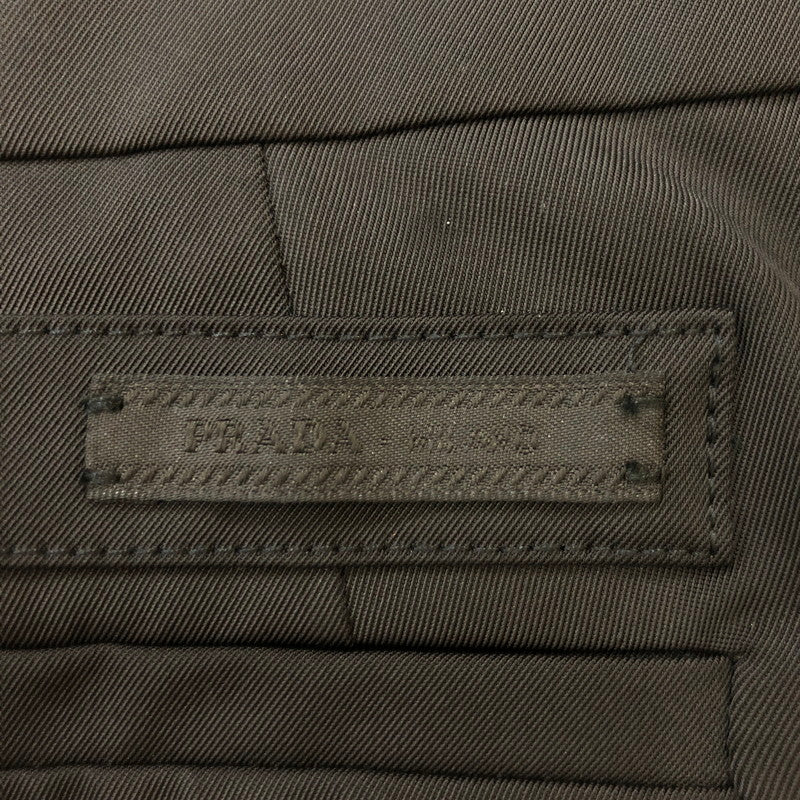 【中古品】【メンズ】 PRADA プラダ STRETCH POLYESTER TWILL SLIM SLACKS DNA528 S111 1DAT ストレッチポリエステルツイル スリムスラックス ボトムス パンツ 152-250401-kk-07-tei サイズ:46 カラー:ブラック 万代Net店