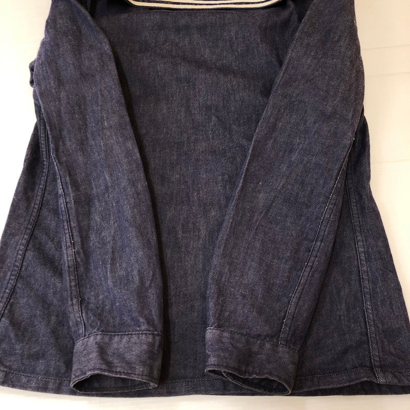 【中古品】【メンズ】 FRENCH NAVY フランス海軍 70's DENIM SAILOR SHIRT VINTAGE 70年代 デニム セーラーシャツ 長袖 トップス 145-250329-kk-11-tei サイズ:表記不明 下記参照 カラー:インディゴ 万代Net店