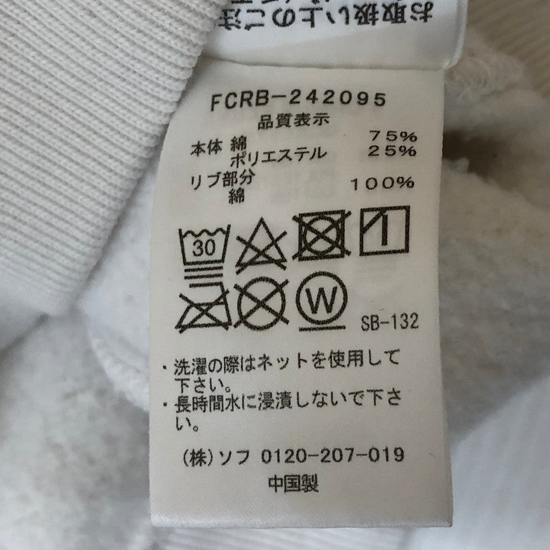 【中古品】【メンズ】 エフシーアールビー 24AW EMBROIDERY TAGGING LOOSE FIT SWEAT HOODIE FCRB-242095 エンブロイダリー タギング ルーズフィット スウェットパーカー 142-250330-kk-15-fuz サイズ:L カラー:ホワイト 万代Net店