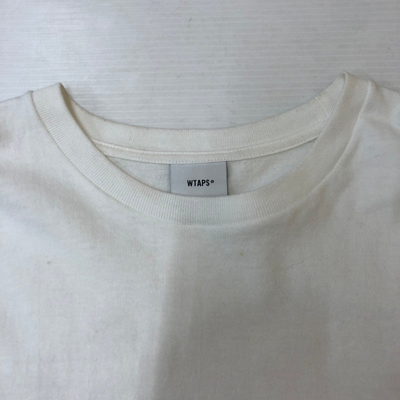 【中古品】【メンズ】 WTAPS ダブルタップス 24SS SIGN/SS/COTTON 241ATDT-STM04S サイン ショートスリーブ コットン Tシャツ 半袖 トップス 142-250330-kk-08-tei サイズ:03 カラー:ホワイト 万代Net店
