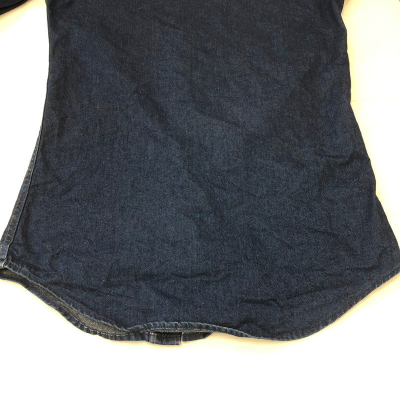 【中古品】【メンズ】 カーハート L/S DENIM WESTERN SHIRT ロングスリーブ デニムウエスタンシャツ 長袖 トップス 145-250419-kk-17-tei サイズ:15.5 カラー:インディゴ 万代Net店