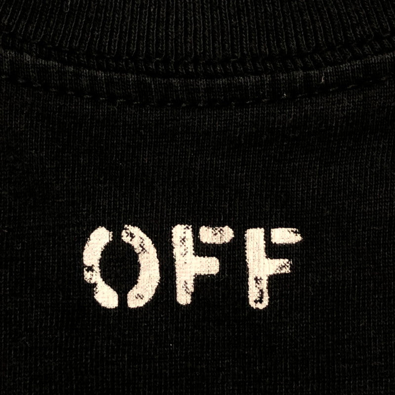 【中古品】【レディース】 オフホワイト OFF STAMP S/S TEE OWAA049R19B98053 オフ スタンプ ショートスリーブ Tシャツ 半袖 トップス 170-250421-kk-22-tei サイズ:XS カラー:ブラック 万代Net店