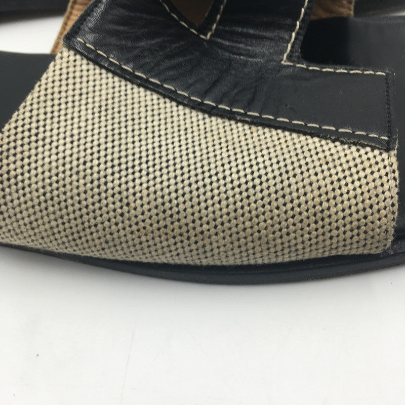 【現状渡し品】【メンズ】 エルメス IZMIR SANDAL イズミール サンダル 靴 183-250609-KS-07-tei サイズ:41 カラー:ブラック 万代Net店