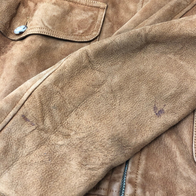 【中古品】【メンズ】 WILLIS&GEIGER ウイリスアンドガイガー 70's SUEDE LEATHER JACKET VINTAGE 70年代 スエードレザージャケット アウター ヴィンテージ 145-250506-kk-28-tei サイズ:44 カラー:ブラウン 万代Net店