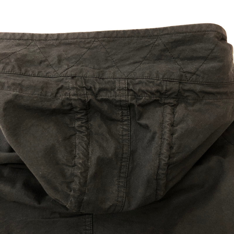 【中古品】【メンズ】 STONE ISLAND ストーンアイランド COTTON CORDURA HOODED JACKET 721542021 コットン コーデュラ フーデッドジャケット ライトアウター 141-250604-kk-03-fuz サイズ:M カラー:ブラック 万代Net店