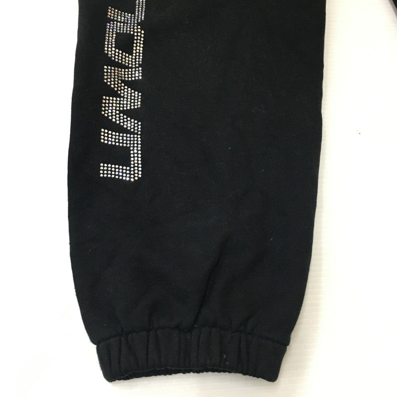 【中古品】【メンズ】 UNKNOWN LONDON アンノウン・ロンドン 22SS SIGNATURE RHINESTONE JOGGER シグネチャー ラインストーン ジョガー ボトムス スウェットパンツ 153-250628-kk-22-tei サイズ:M カラー:ブラック 万代Net店