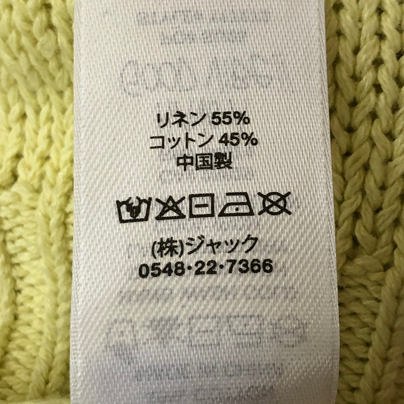 【中古品】【メンズ】 ステューシー SURF TEAM SWEATER 117273 リネンコットンブレンドニット クラシックフィットセーター トップス 142-250630-kk-16-fuz サイズ:M カラー:Faded Lime 万代Net店