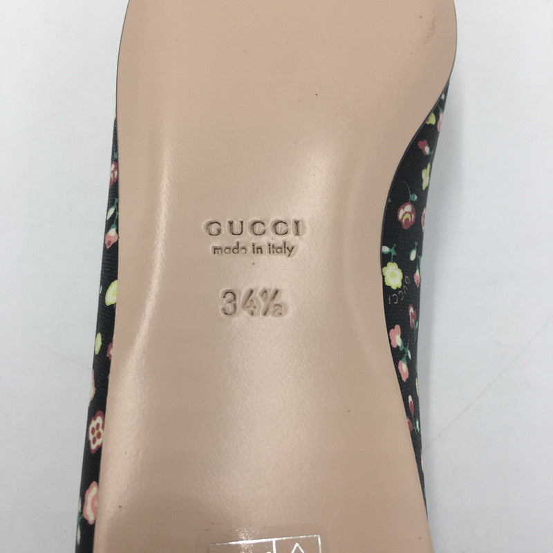 【中古品】【レディース】 グッチ LIBERTY FLORAL BALLET 639272 リヴァティー フローラル バレット 靴 パンプス 183-250702-KS-03-tei サイズ:34 1/2 カラー:ブラック 万代Net店