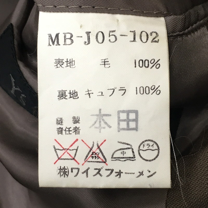 【中古品】【メンズ】 ワイズフォーメン 90's 3B TAILORED JACKET MB-J05-102 90年代 3B テーラードジャケット トップス 140-250711-yo-11-tei サイズ:S カラー:カーキ 万代Net店