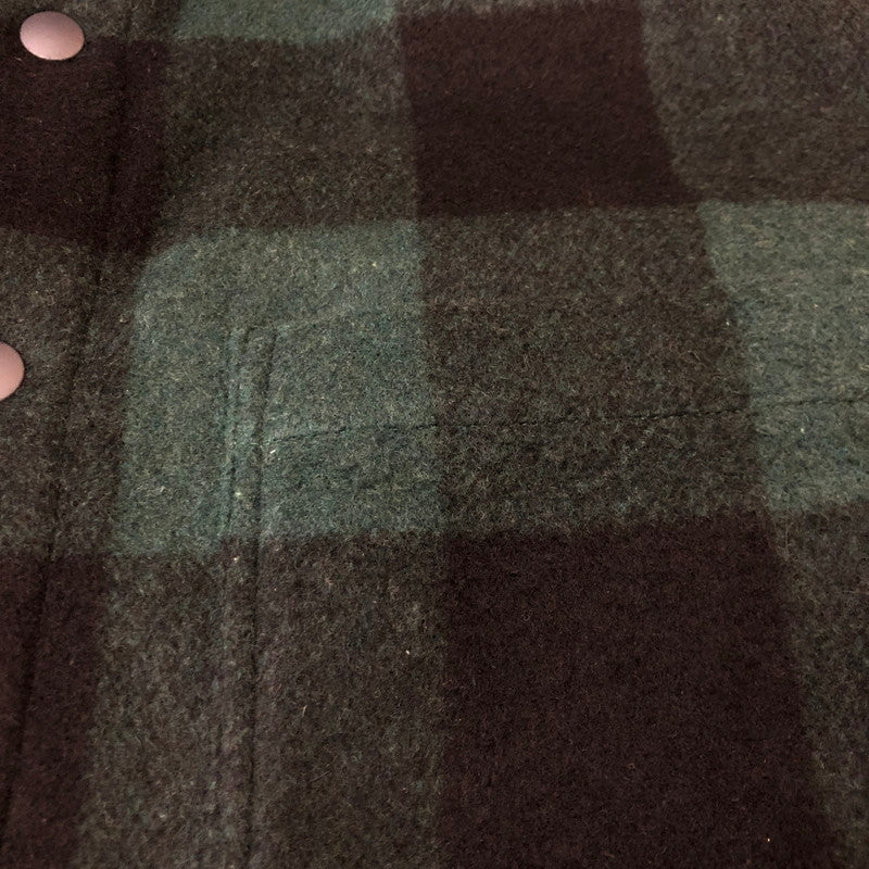 【中古品】【メンズ】 LIBERAL ARTS リベラルアーツ WOOL CHECK L/S SHIRT LA-SH-03 ウール チェック ロングスリーブ シャツ 長袖 トップス 140-250721-yo-01-tei サイズ:F カラー:グリーン 万代Net店