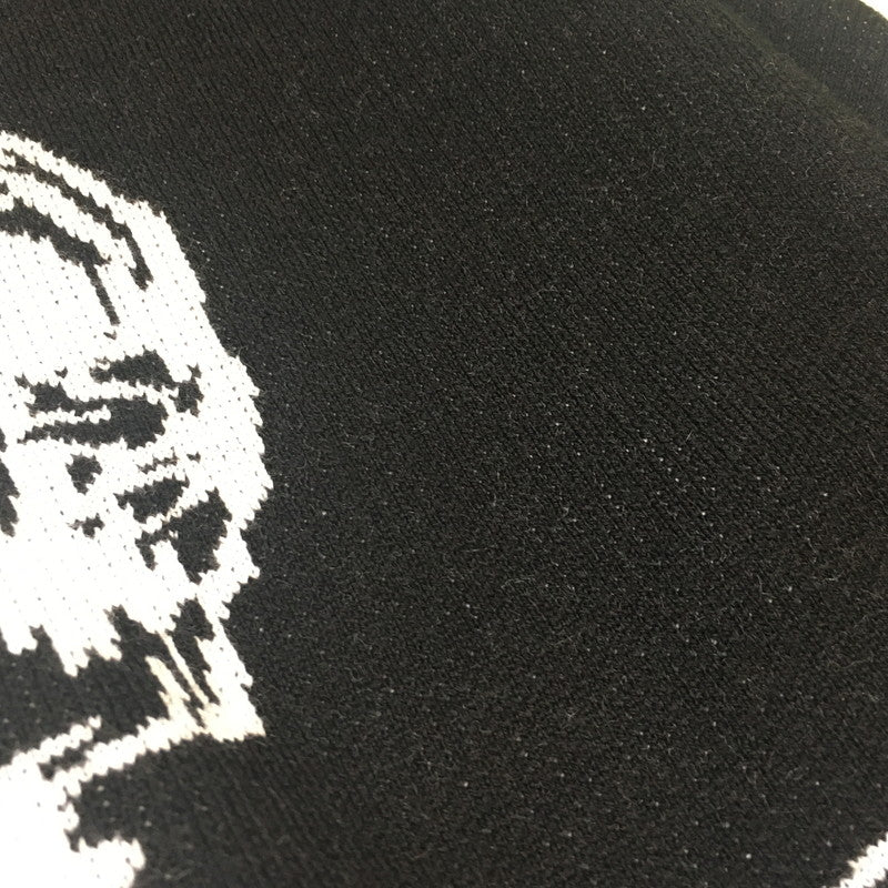 【中古美品】【メンズ】 UNKNOWN LONDON アンノウン ロンドン × HCW ヘブンキャットウェイト SKELETON KNIT SWEATER スケルトン ニット セーター トップス 142-250718-KS-12-tei サイズ:L カラー:ブラック 万代Net店