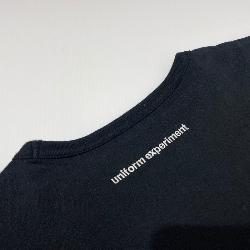 【中古品】【メンズ】 UNIFOAM EXEPERIMENT ユニフォームエクスペリメント UE-180067 L S BORDER LAYERED TEE ボーダー レイヤード 長袖Tシャツ ロングスリーブ 142-260927-AS-8-hon サイズ:2 カラー:ブラック 万代Net店