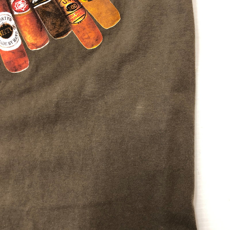 【中古品】【メンズ】 GILDAN ギルダン 90’s CIGARS "LIFE IOS FULL OF IMPORTANT CHOICES" TEE 90年代 シガーズ Tシャツ 半袖 トップス 145-250803-ts-15-tei サイズ:XL カラー:オリーブ 万代Net店