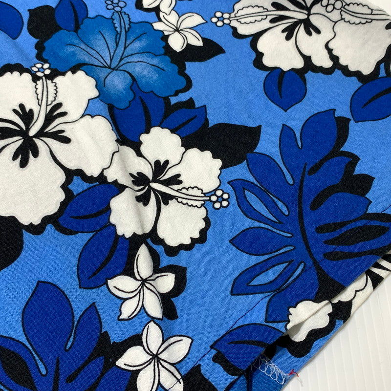 【中古品】【メンズ】 KOLEKOLE コレコレ 90’s ALOHA SHIRT 104 90年代 アロハシャツ 半袖 トップス ハイビスカス 145-260703-yo-08-tei サイズ:M カラー:ブルー 万代Net店