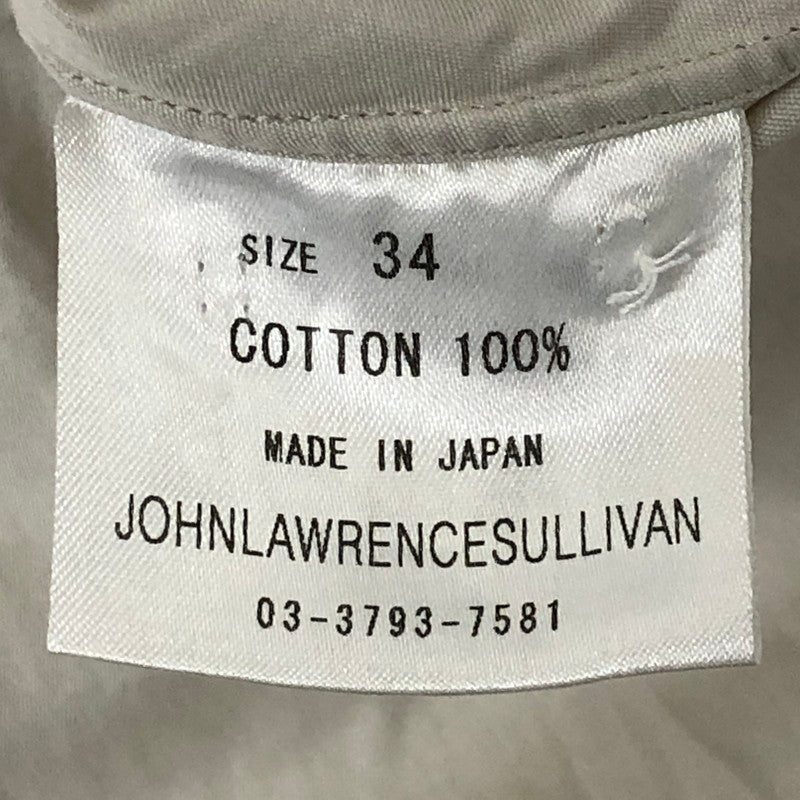 【中古品】【メンズ】 JOHN LAWRENCE SULLIVAN ジョンローレンスサリバン L/L SHIRT ロングスリーブ 比翼シャツ 長袖 トップス 140-250912-yo-01-fuz サイズ:34 カラー:ホワイト 万代Net店