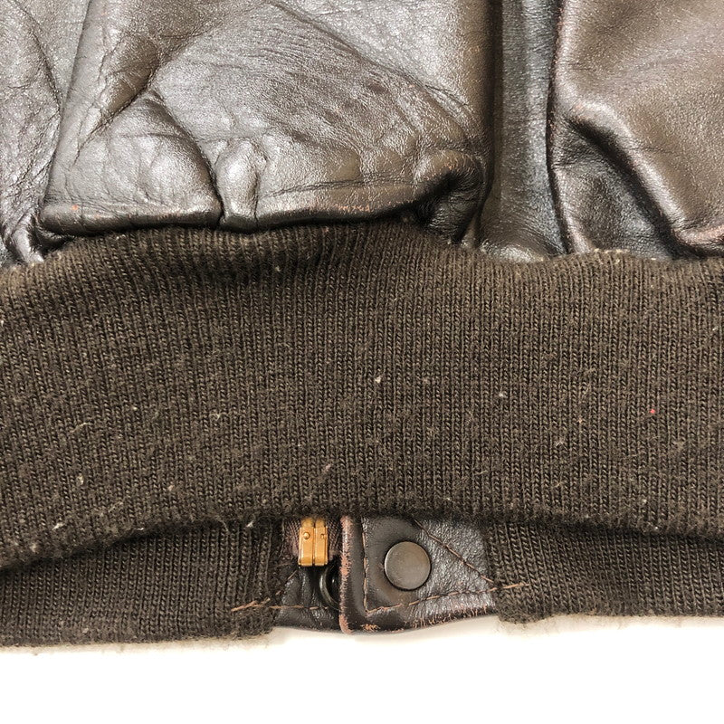 【現状渡し品】【メンズ】 schott ショット 80’s A-2 FLIGHT LEATHER JACKET VINTAGE 30-1415 80年代 エーツー フライト レザージャケット ヴィンテージ アウター USA製 145-250825-KS-23-tei サイズ:38 カラー:ブラウン 万代Net店