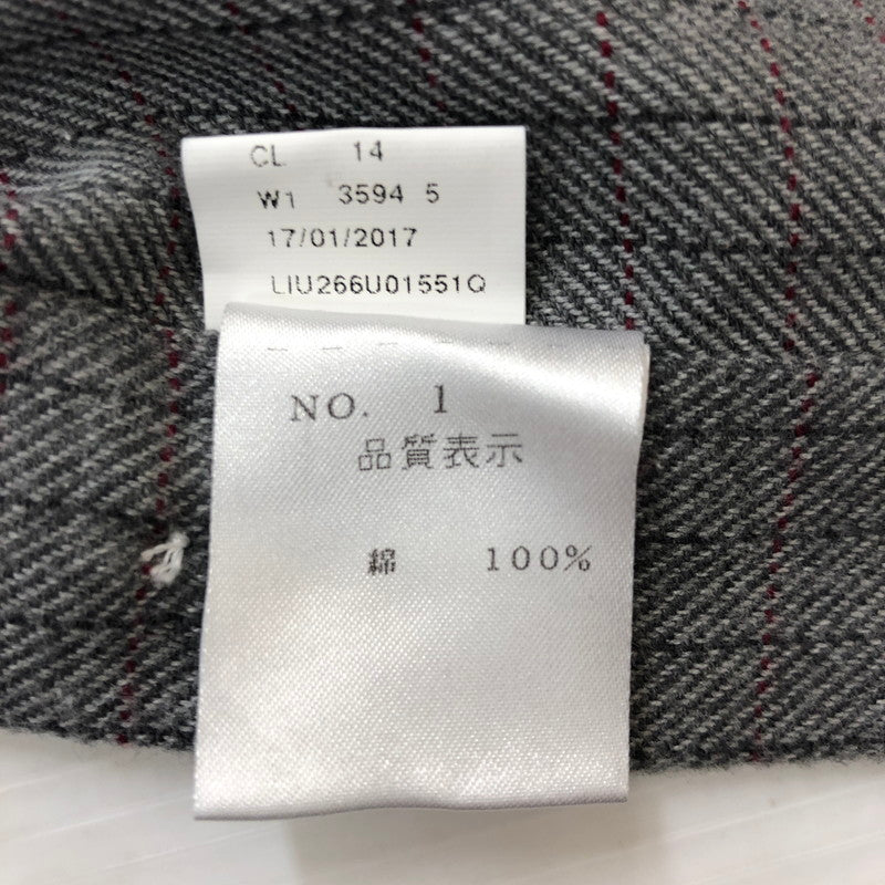 【中古品】【メンズ】 BARBA バルバ COTTON L/S SHIRT LIU266U01551Q コットン ロングスリーブ シャツ トップス 長袖 147-250914-ts-21-tei サイズ:15-38 カラー:チェック 万代Net店