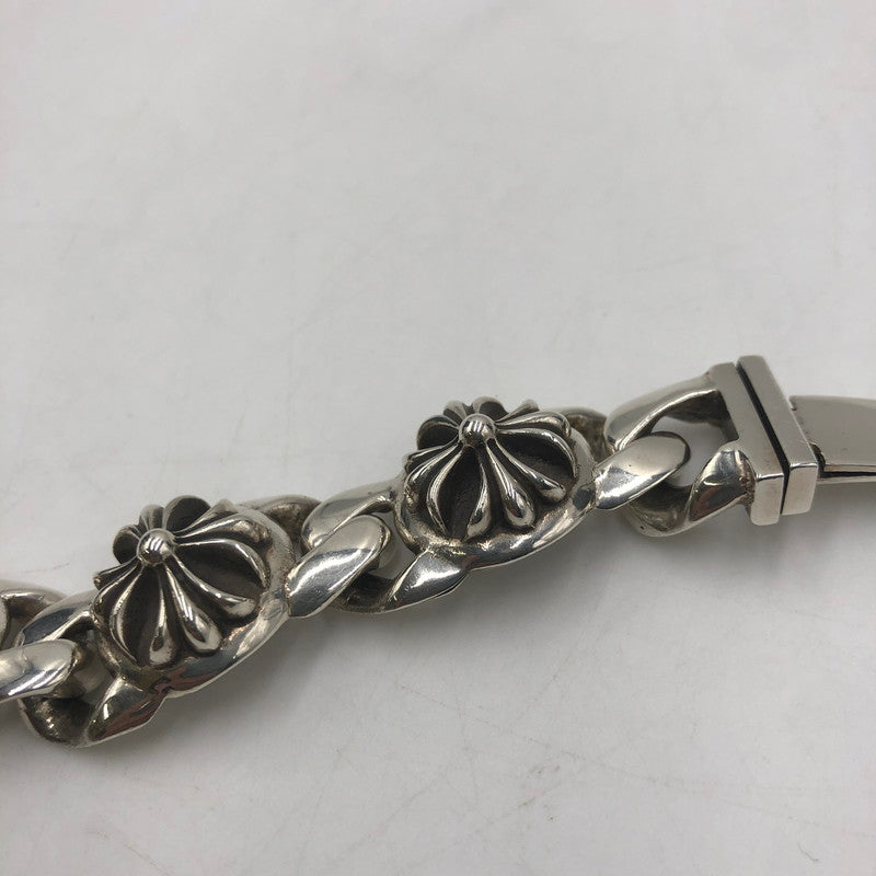 【中古品】【メンズ】 CHROME HEARTS クロムハーツ 6LINK CROSS BALL BRACELET シックスリンク クロスボール ブレスレット アクセサリー シルバーアクセサリー 190-250904-KS-10-tei カラー:シルバー 万代Net店
