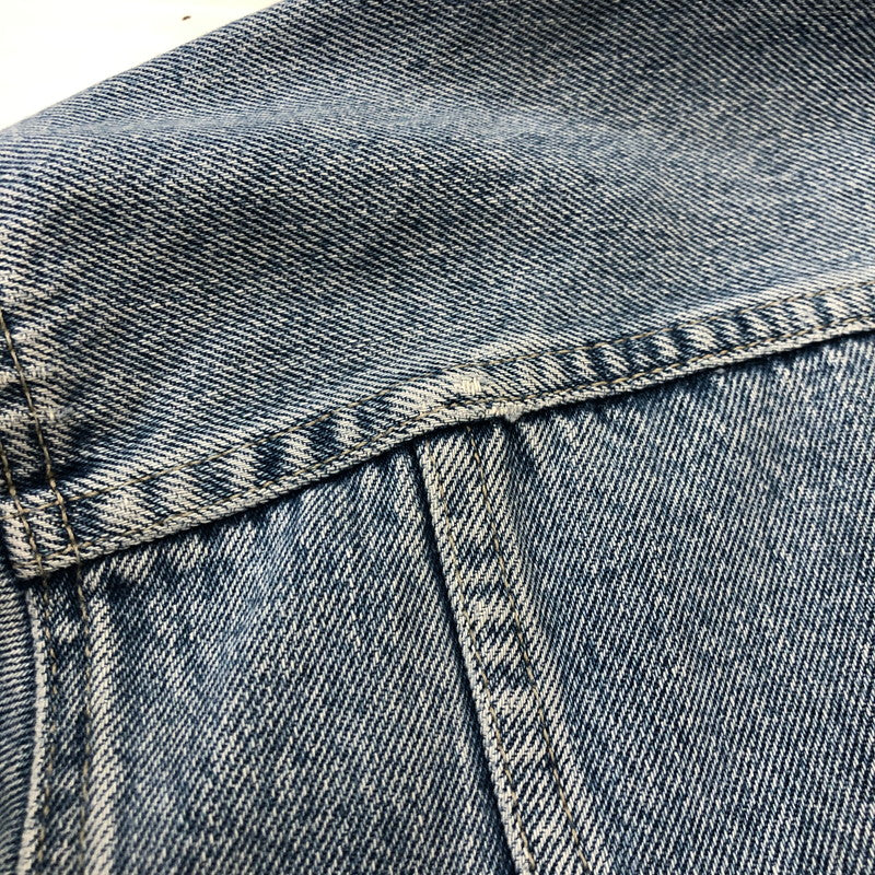 【中古品】【メンズ】 GUESS JEANS ゲスジーンズ 90’s DENIM JACKET 10807 90年代 デニムジャケット アウター Gジャン 無地 147-260816-kk-15-hon サイズ:XL カラー:インディゴ 万代Net店