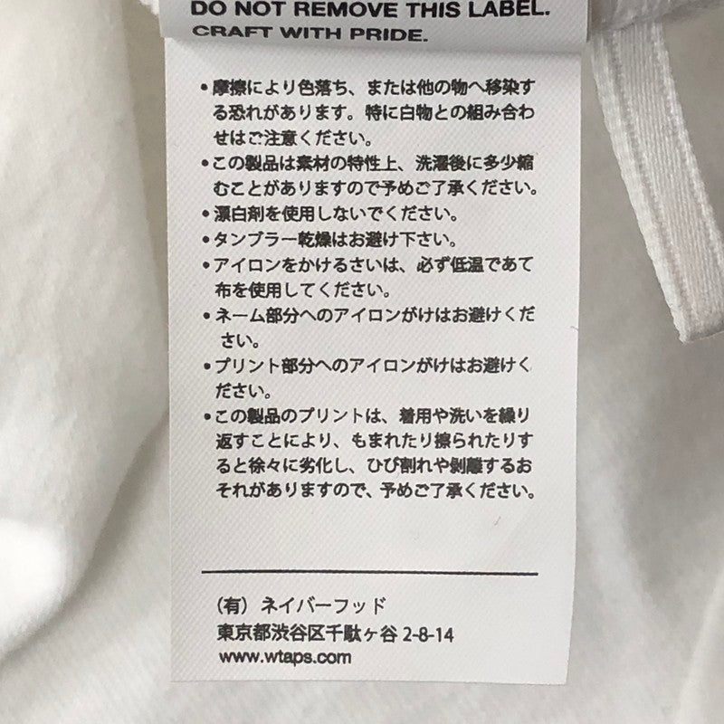 【中古品】【メンズ】 WTAPS ダブルタップス 25SS TSSC/SS/COTTON 251ATDT-STM04S TSSC ショートスリーブ コットン 半袖 トップス 142-250831-KS-08-tei サイズ:03 カラー:ホワイト 万代Net店