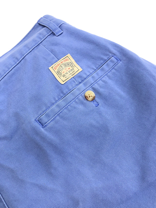【中古品】【メンズ】 Polo by Ralph Lauren 90’S POLO CHINO ポロチノ コットンパンツ ボトムス 158-261002-AS-27-hon サイズ:33 カラー:ブルー系 万代Net店