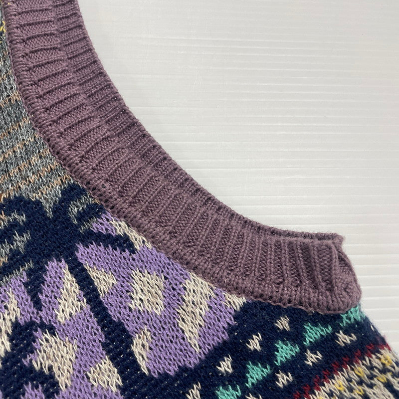 【中古品】【メンズ】 KAPITAL キャピタル COTTON LINEN VEST コットン リネン ベスト トップス 140-250912-yo-05-tei サイズ:3 カラー:マルチ 万代Net店