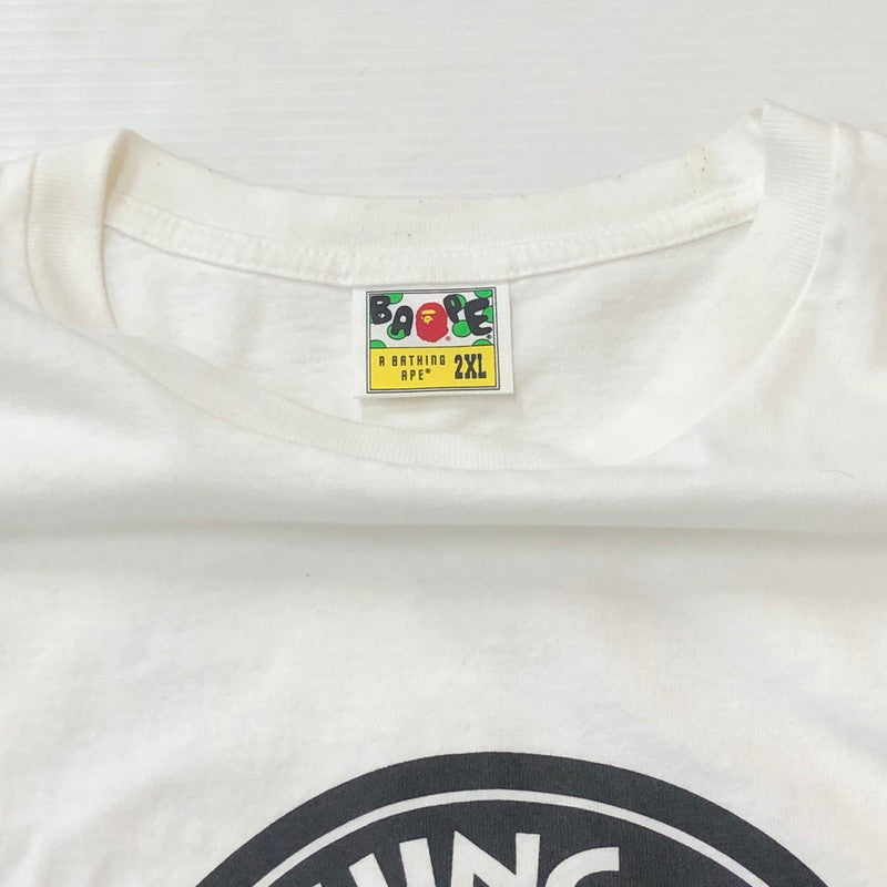 【中古品】【メンズ】 A BATHING APE アベイシングエイプ BUSY WORKS MULTI PRINT S/S TEE 001TEI301058M ビジーワークス マルチプリント ショートスリーブ Tシャツ トップス 半袖 142-250905-ts-04-tei サイズ:2XL カラー:ホワイト 万代Net店