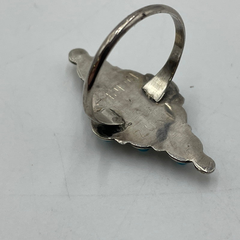 【中古品】【メンズ】 ZUNI ズニ TURQUOISE RING ターコイズ リング アクセサリー 指輪 インディアンジュエリー 191-251207-ts-02-tei カラー:シルバー 万代Net店
