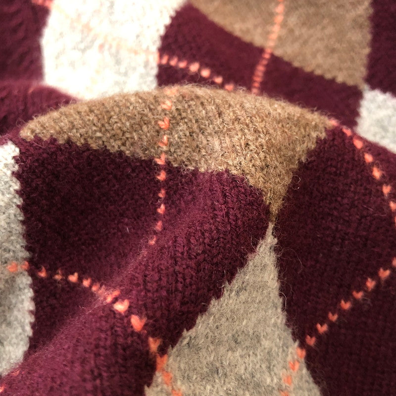 【中古品】【メンズ】 Brooks Brothers ブルックスブラザーズ HALFZIP ARGYLE SWEATER ハーフジップ アーガイル セーター 長袖 トップス 145-250922-KS-17-tei サイズ:M カラー:マルチカラー 万代Net店