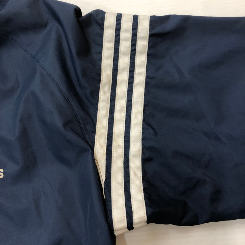 【現状渡し品】【メンズ】 adidas アディダス 80’s TREFOIL NYLON JACKET VINTAGE ADS-200 80年代 トレフォイル ナイロンジャケット ヴィンテージ ライトアウター 三角タグ デサント製 148-250917-KS-25-tei サイズ:表記無し カラー:ネイビー 万代Net店