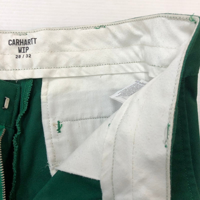 【中古品】【メンズ】 Carhartt WIP カーハート ワークインプログレス MASTER PANT IO20074 マスター パンツ ボトムス 156-250922-KS-27-tei サイズ:28 カラー:グリーン 万代Net店