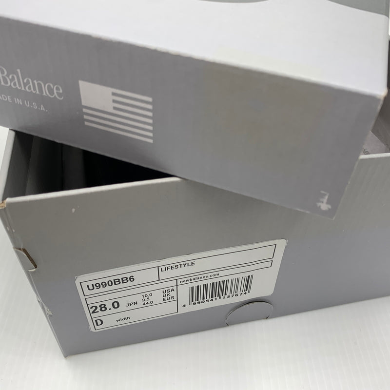 【中古品】【メンズ】 NEWBALANCE ニューバランス U990BB6 靴 シューズ スニーカー 162-260927-AS-4-hon サイズ:28cm US10 カラー:ブラック 万代Net店