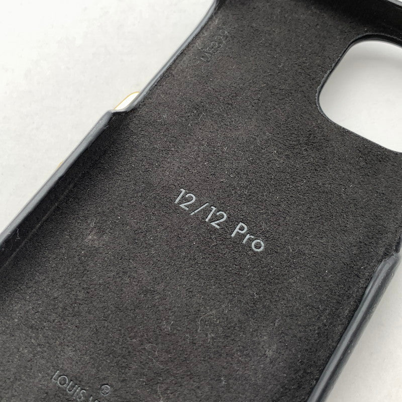 【中古品】【メンズ】 LOUIS VUITTON ルイ・ヴィトン M81116 クッサン iPhone12/12 Pro スマホケース ブランド 179-260418-gm-14-fuz カラー:ブラック 万代Net店