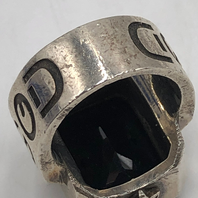【中古品】【メンズ】 ROYAL ORDER ロイヤルオーダー GOD SQUARE w/CRYSTAL RING ゴッド スクエア クリスタル リング アクセサリー 指輪 192-251106-ts-27-tei カラー:シルバー 15号 万代Net店
