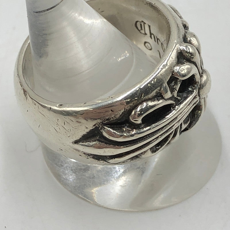 【中古品】【メンズ】 CHROME HEARTS クロムハーツ FLRL CRS フローラル クロス リング シルバー アクセサリー 指輪 190-251015-ks-01-tei カラー:シルバー 17.5号 万代Net店