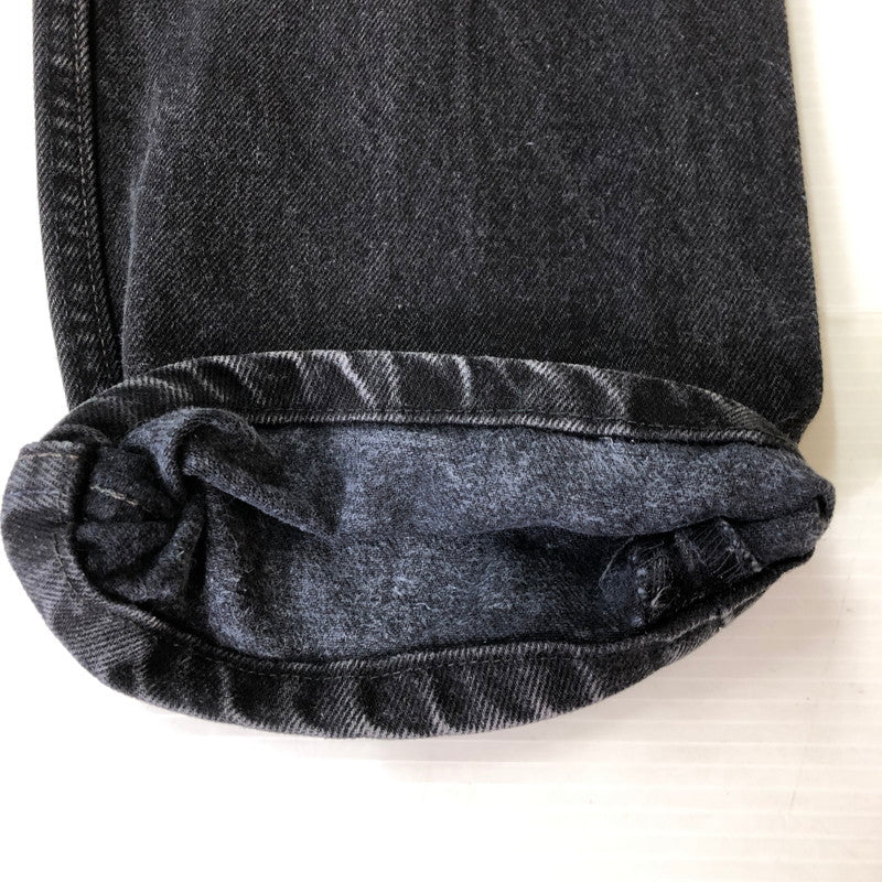 【中古品】【メンズ】 LEVI'S リーバイス 501 STRAIGHT DENIM PANTS ストレート デニムパンツ ボトムス ジーンズ ボタン裏 刻印532 後染め USA製 156-260818-kk-03-hon サイズ:29 カラー:ブラック 万代Net店